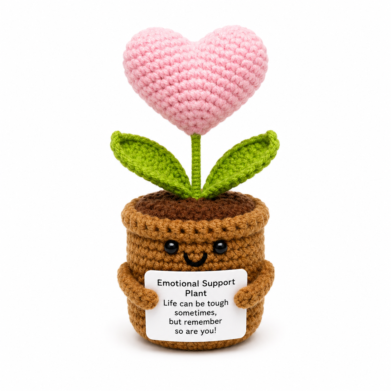Emotional Support Pink Heart Pot 💖
